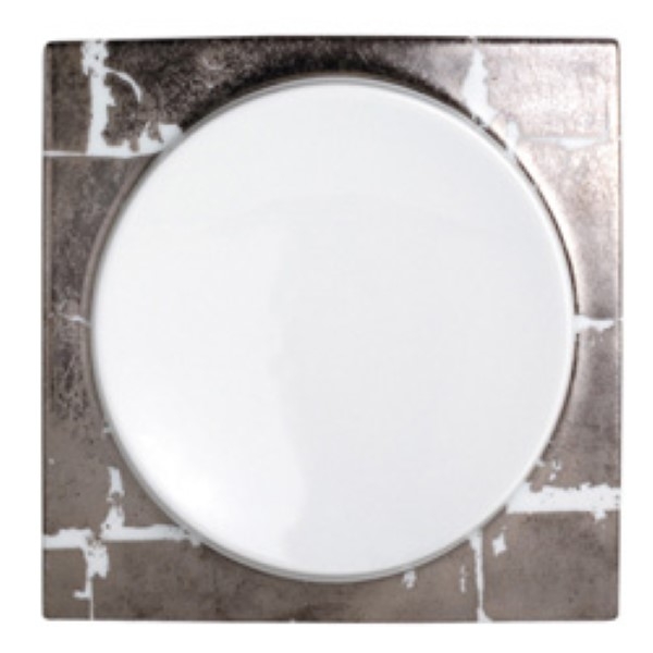 Bernardaud Silver Leaf Dinner Plate