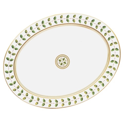 Bernardaud Constance Green Oval Platter 17