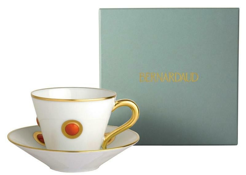 Bernardaud Ithaque Gold Orange Saucer Only