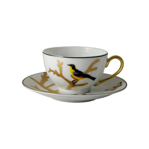 Bernardaud Aux Oiseaux Tea Saucer Boule Shape Chelsea Gifts