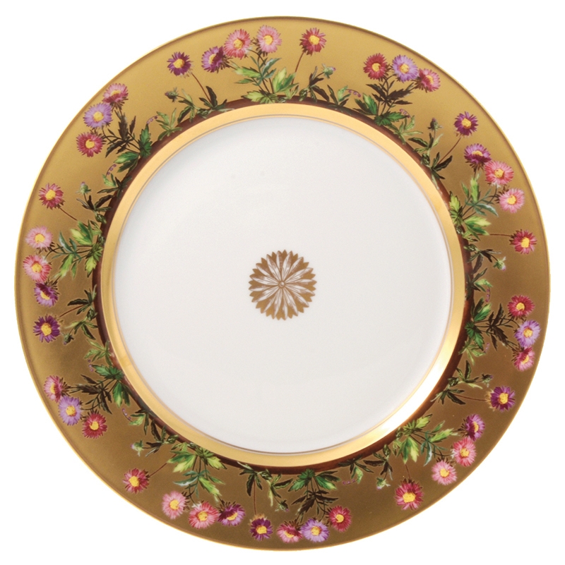 Bernardaud Limoges Hand Painted Heloise Dinner Plate 10.2