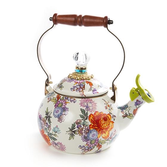 MacKenzie-Childs  Flower Market 3 Quart Tea Kettle - Lapis