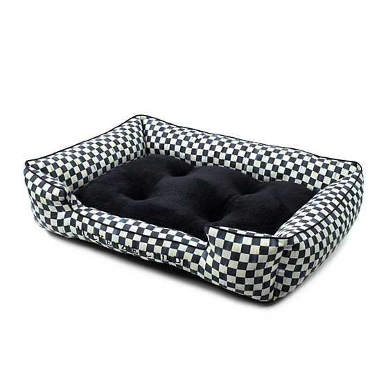 Black and white on sale check dog bed