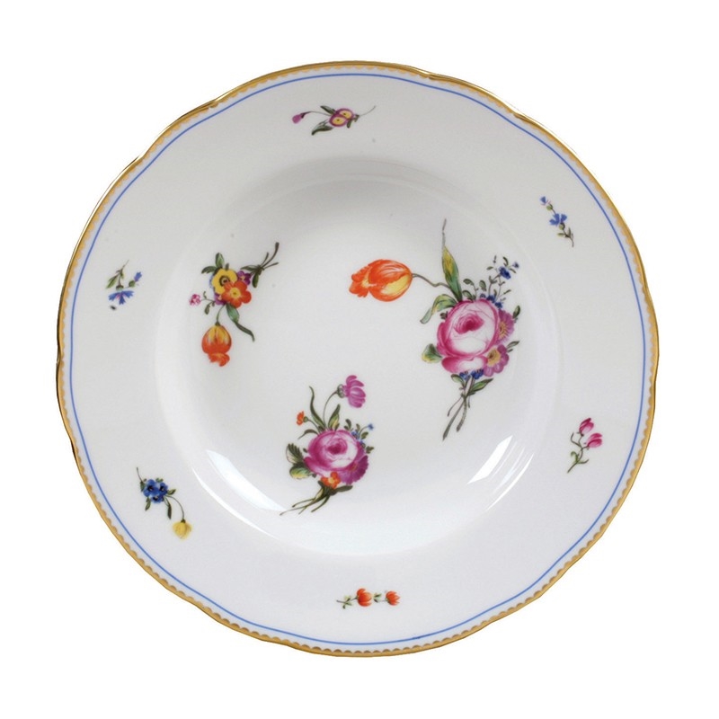 Bernardaud A La Reine Rim Soup Plate