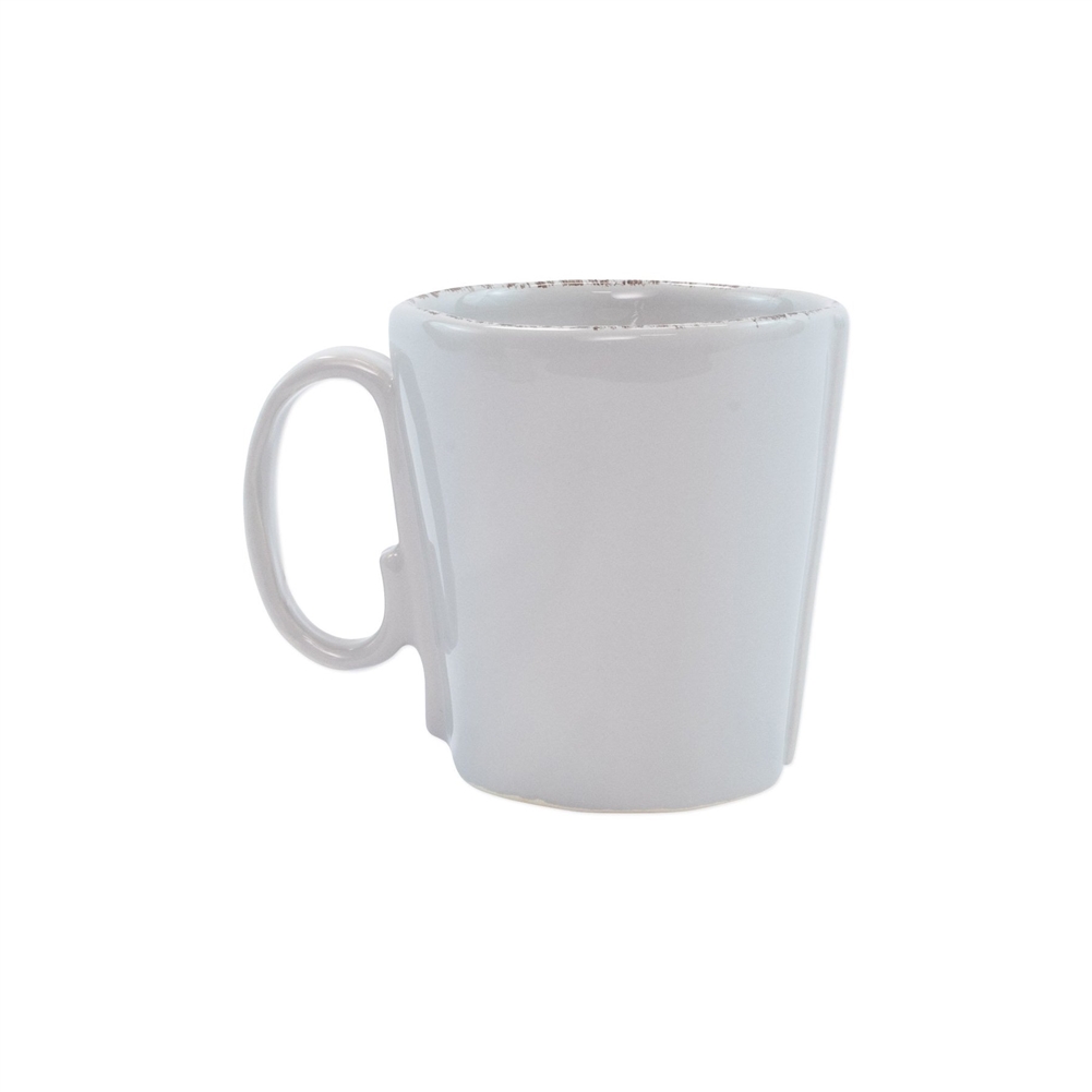 Vietri Lastra Light Gray Mug - LAS-2610LG